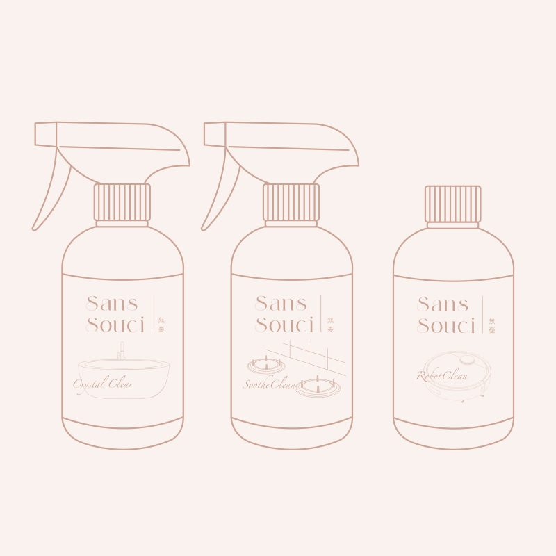 無憂 清潔劑三件套組